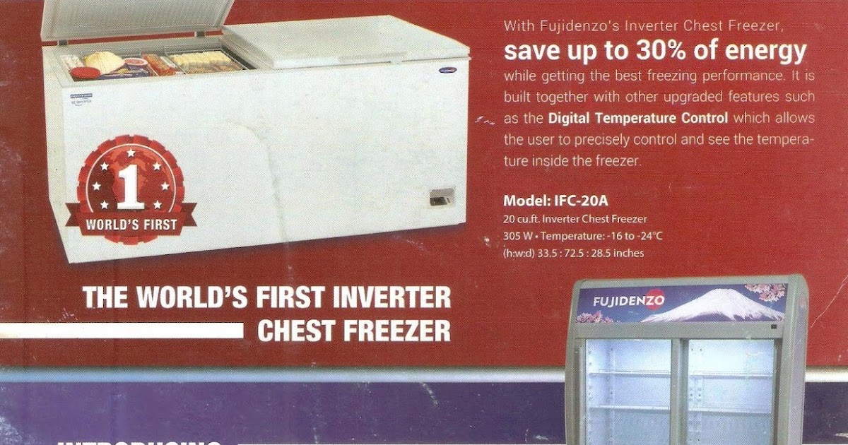 FUJIDENZO CHEST FREEZER INVERTER & STACKED SHOWCASE