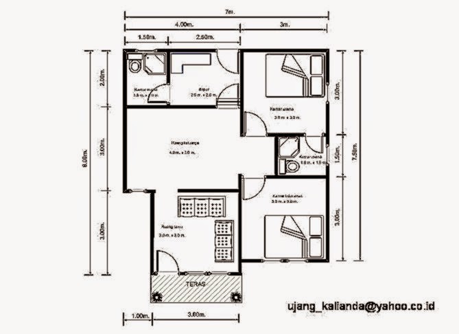 Gambar Denah  Rumah  Minimalis  Sederhana  Design Rumah  