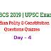 WBCS 2019 | UPSC | Indian Polity And Constitution Questions Day- 4