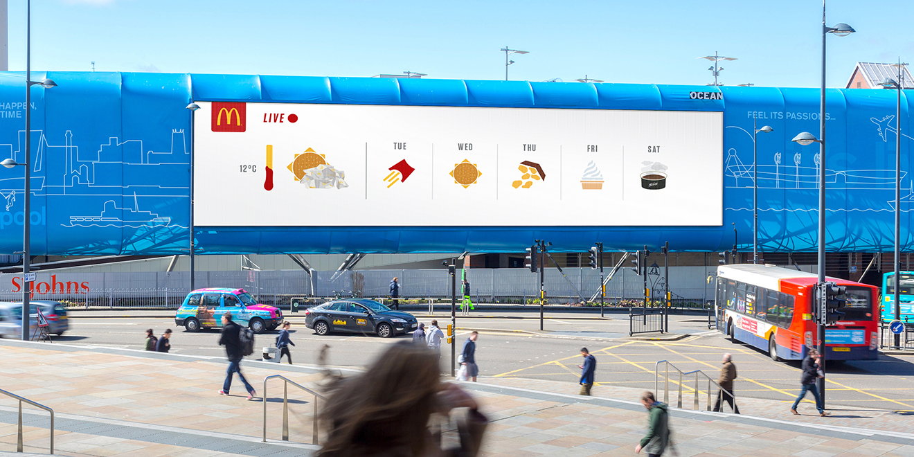Viralmente McDonald’s turned popular menu items into weather icons for