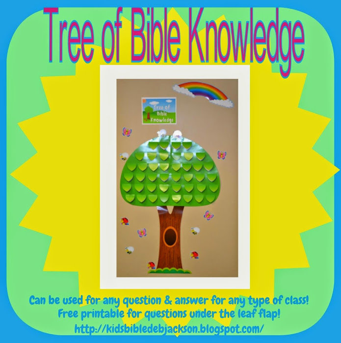 Bible Fun For Kids Tree of Bible Knowledge Wall Visual
