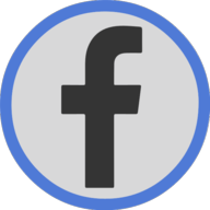 facebook button outline