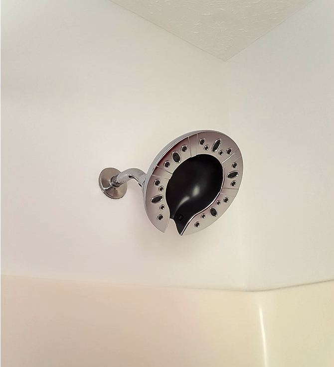 screw on new shower head