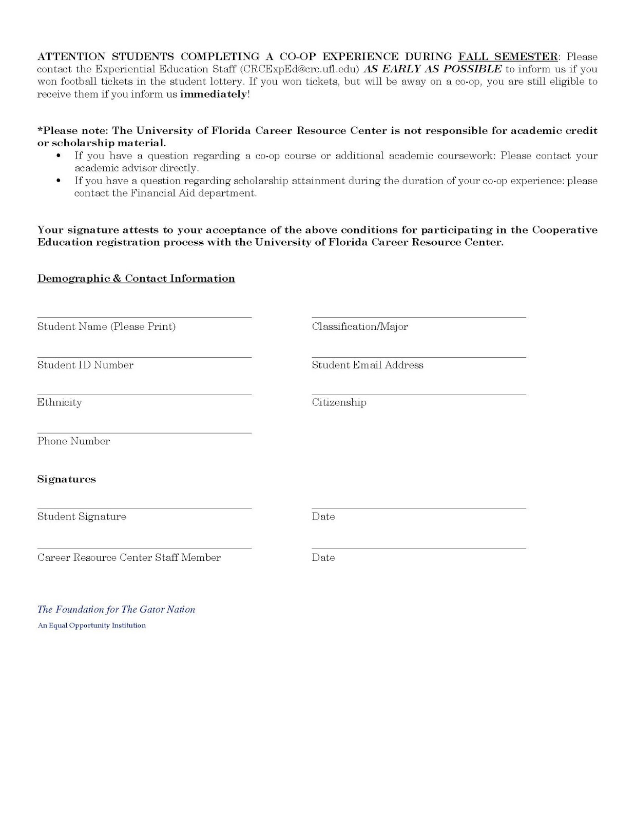 ece florida electronic connections 2017 cover letter uf crc