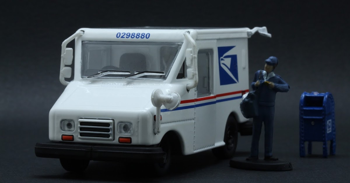 Diecast Hobbist: USPS Grumman LLV Mail Truck w/ Mailbox