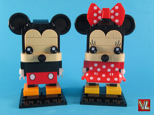 Sets LEGO BrickHeadz 41624 Mickey Mouse e 41625 Minnie Mouse Sets LEGO BrickHeadz 41624 Mickey Mouse e 41625 Minnie Mouse