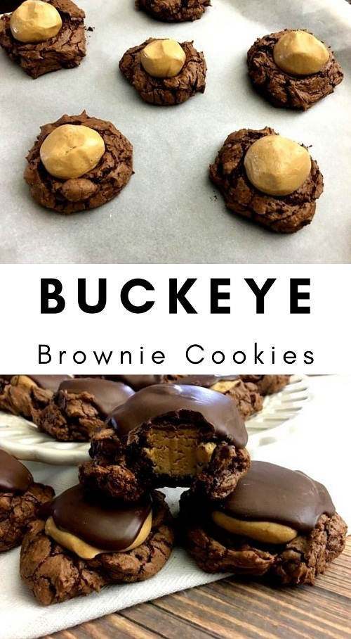 Buckeye Brownie Cookies Buckeye Brownie Cookies