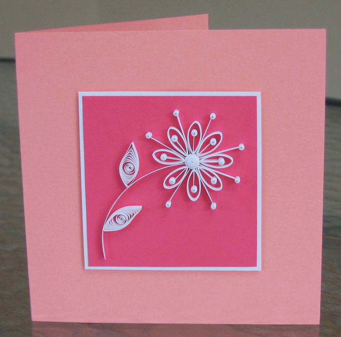quilled retro daisy card tutorial