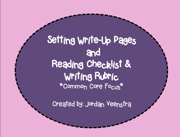 Setting Write-Ups and Rubrics - Now on TPT - Team J's Classroom Fun