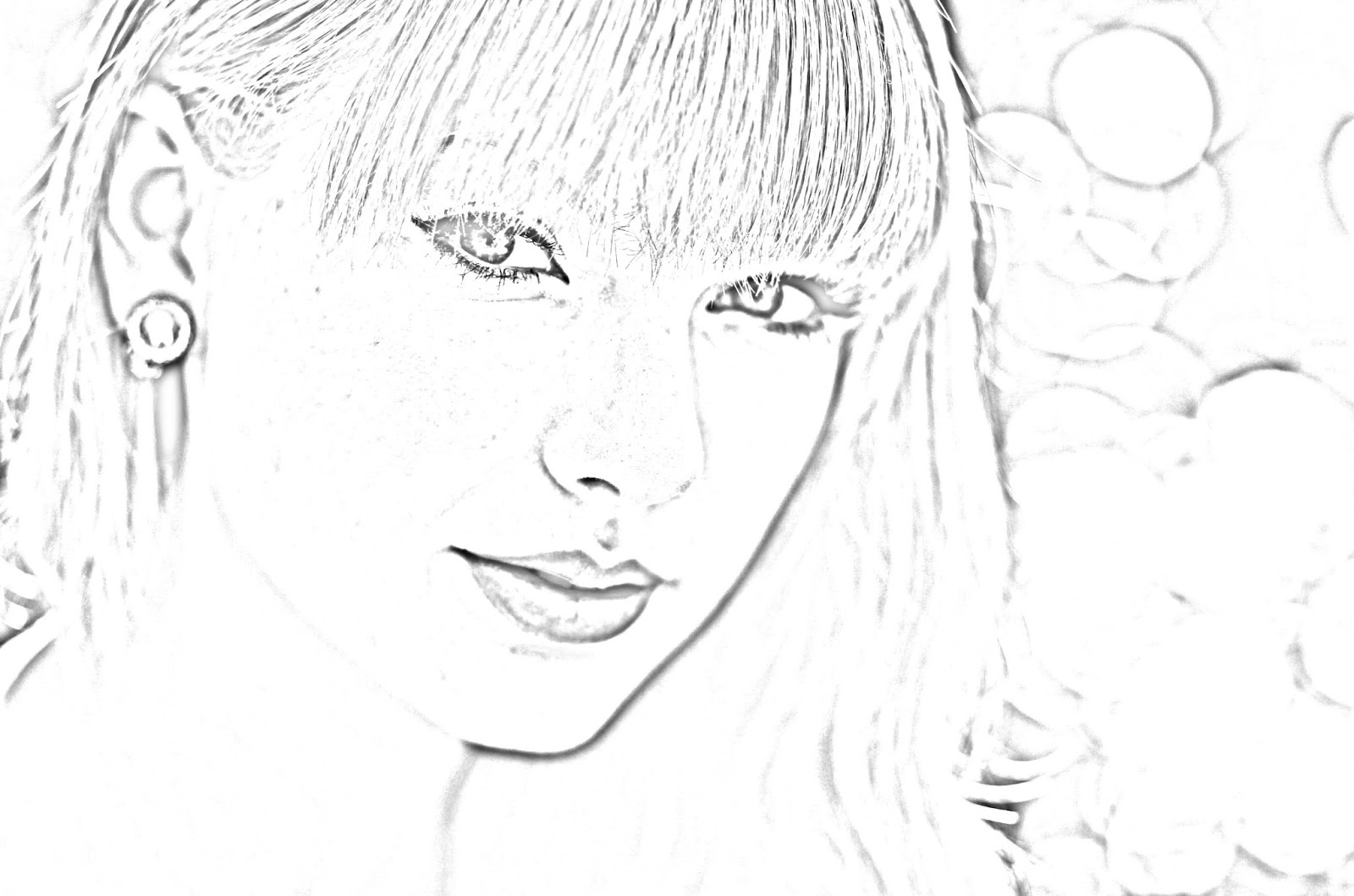 taylor swift coloring pages - photo #7
