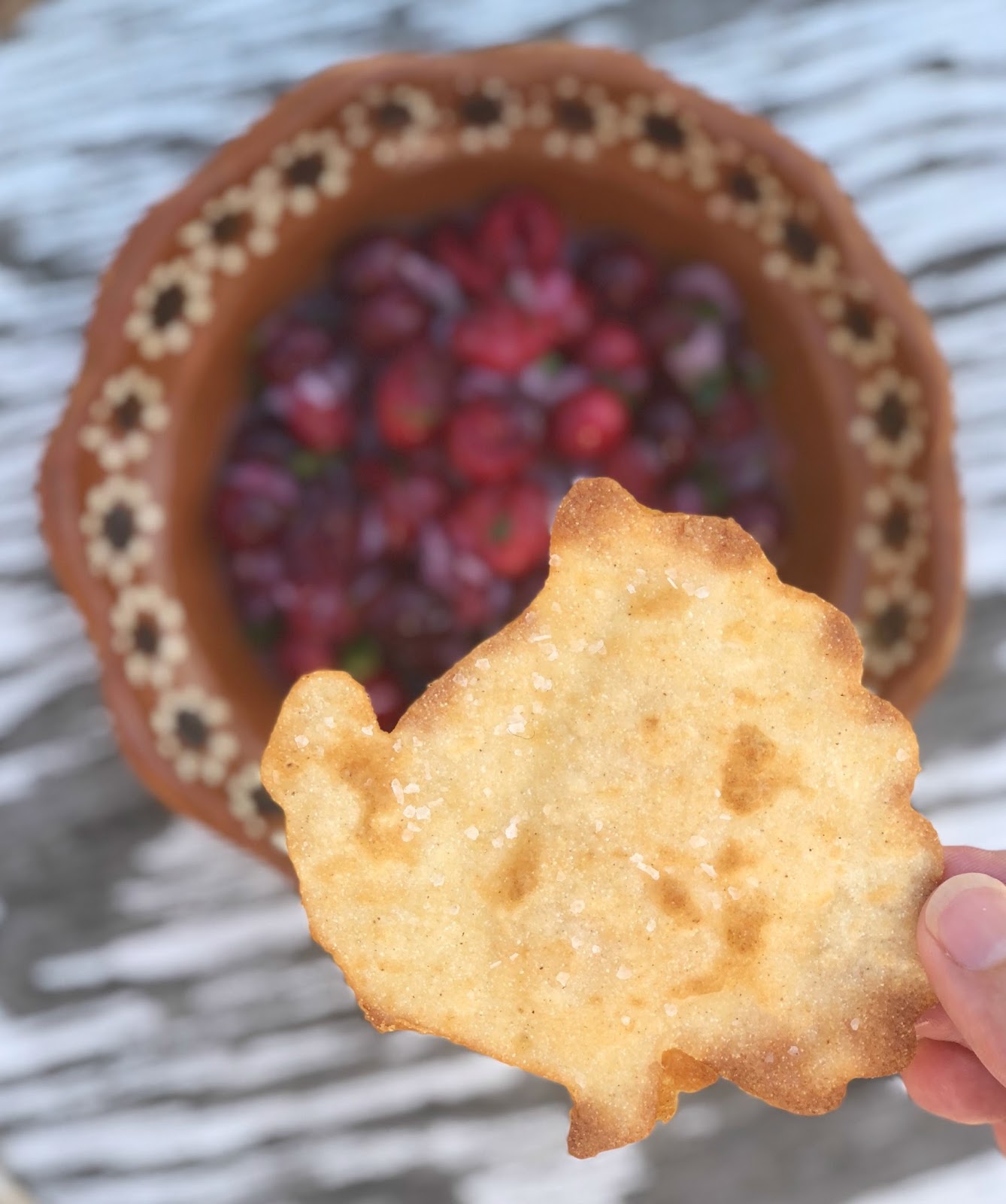 Jac o' lyn Murphy Turkey Tortilla Chips with Cranberry Salsa