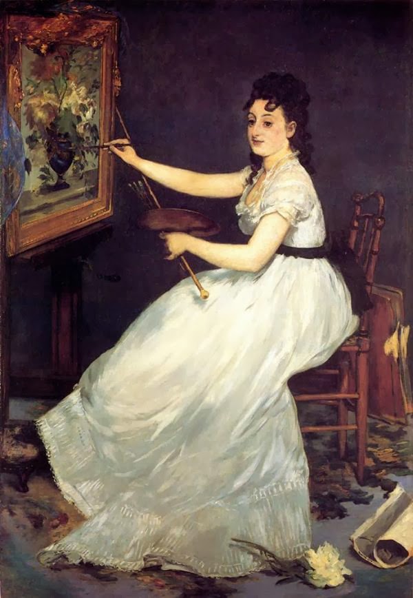 Édouard Manet ~ Portrait of Eva Gonzalès, 1869-1870