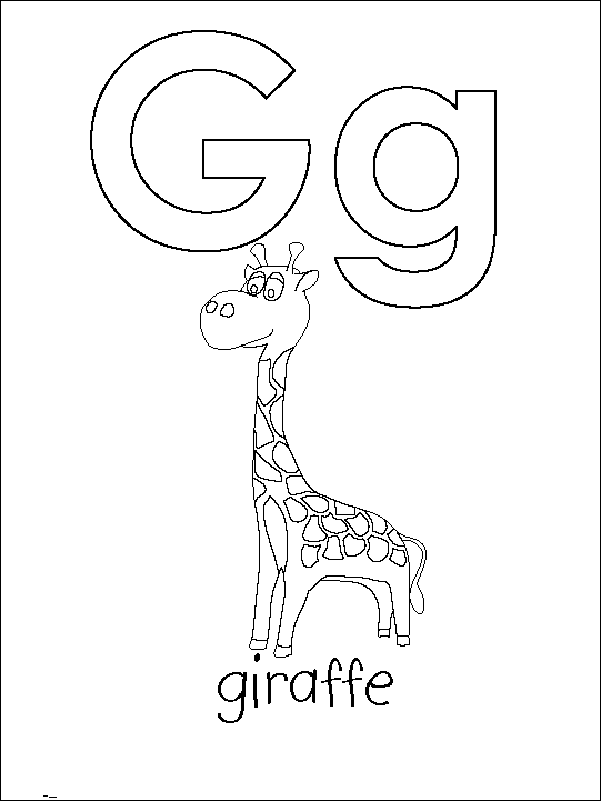 g coloring pages - photo #42