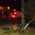 Motociclista morre depois de bater em poste e árvore em Guarapuava