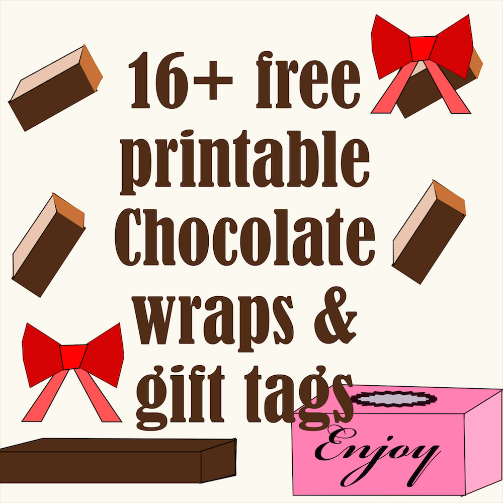 Free Printable Chocolate Gift Tags And Wraps Schokoladen Geschenke  Free Printable Chocolate Gift Tags And Wraps Schokoladen Geschenke