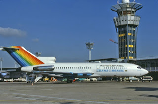 Boeing 727 da Transbrasil, similar ao avião destruído