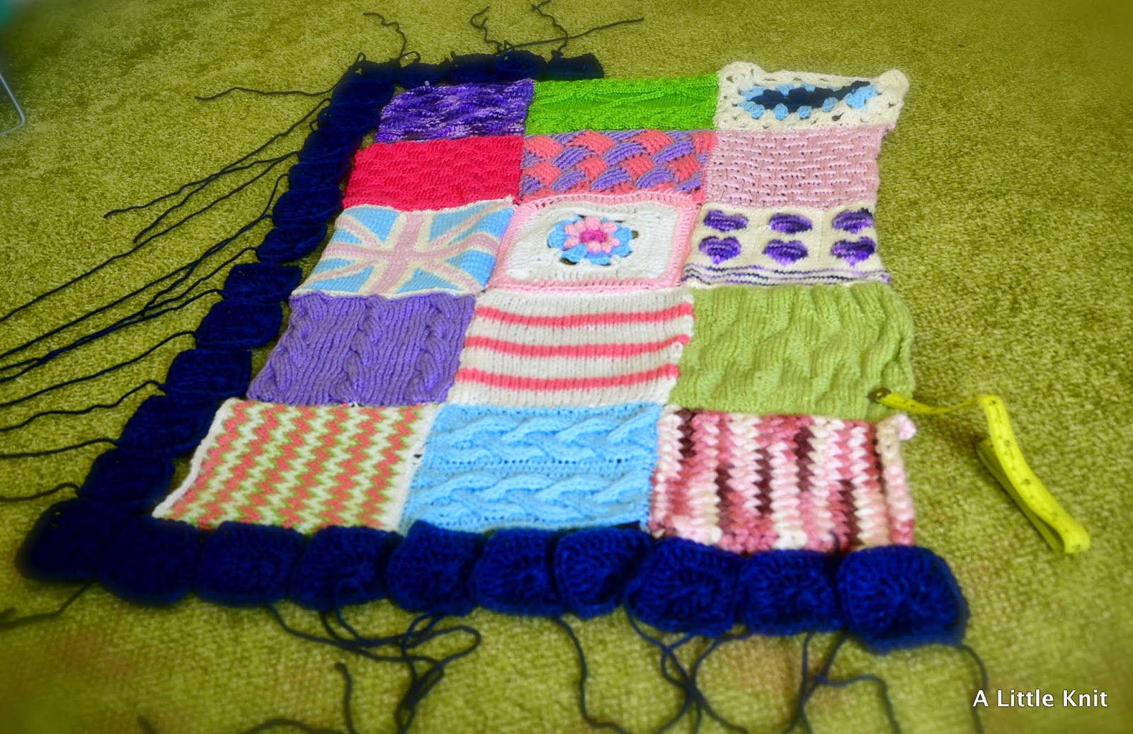 Patchwork Blanket Border A Little Knit