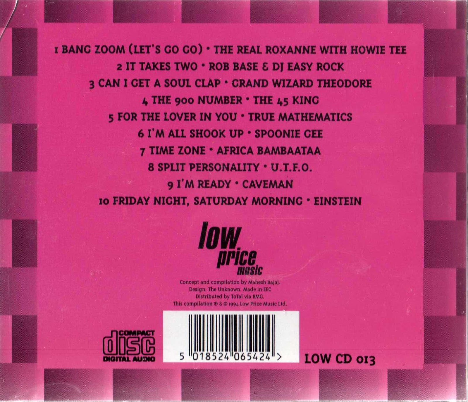 VA - Best Of Rap Vol.01 - (1994) Back