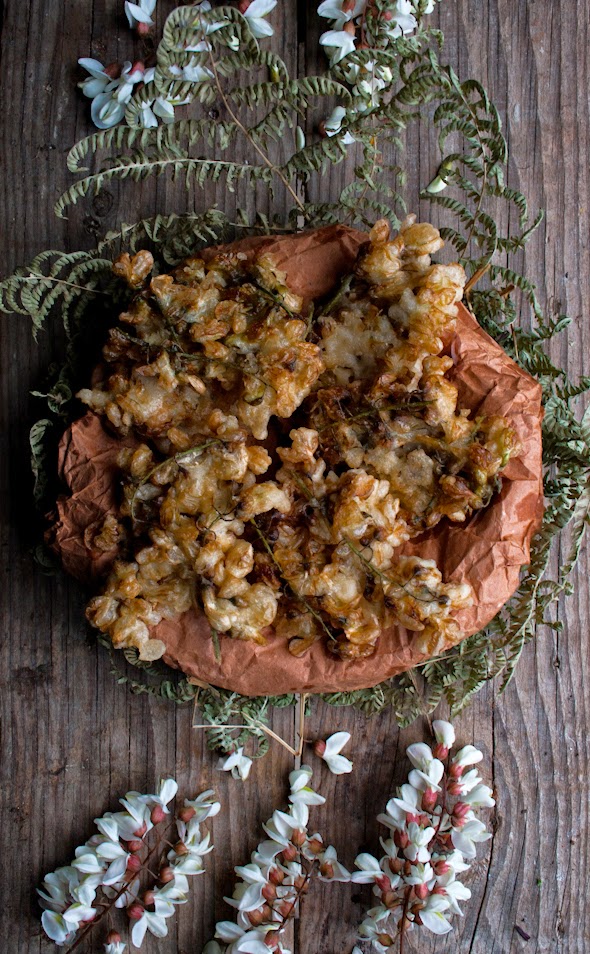 frittelle di fiori di robinia