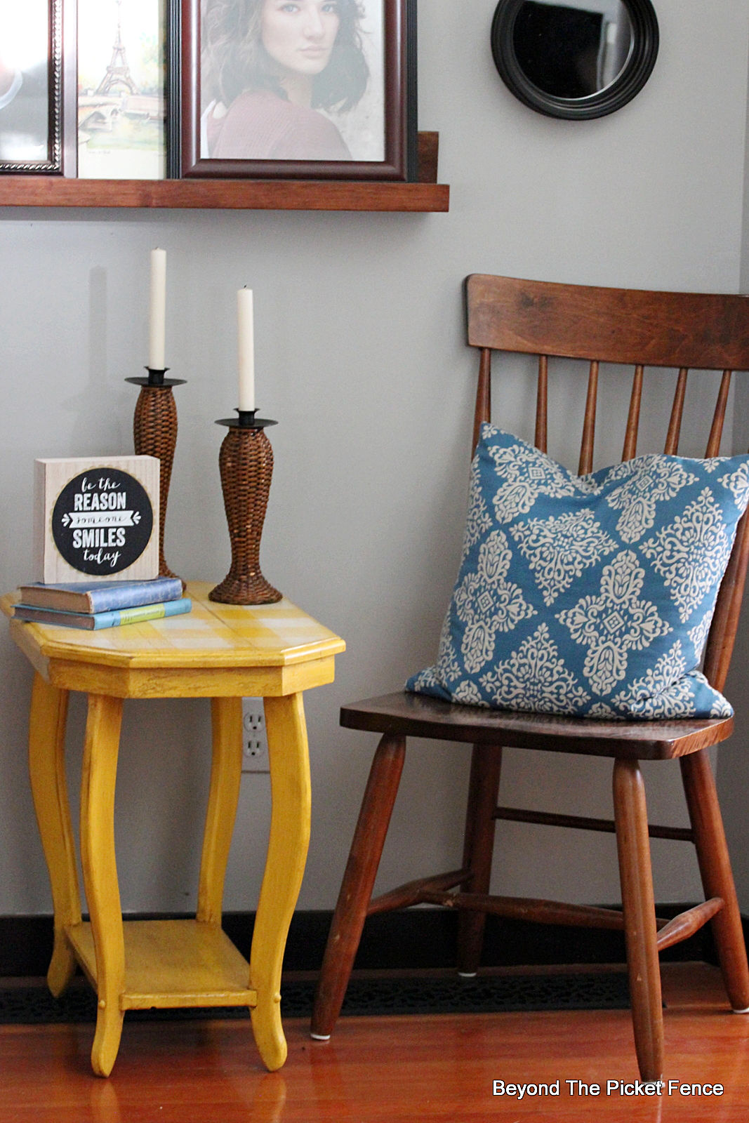 Beyond The Picket Fence: Thrifty Thursday Side Table Makeover