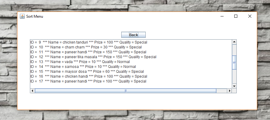 Java Project of restaurant dish menu System with File handling java IO ...