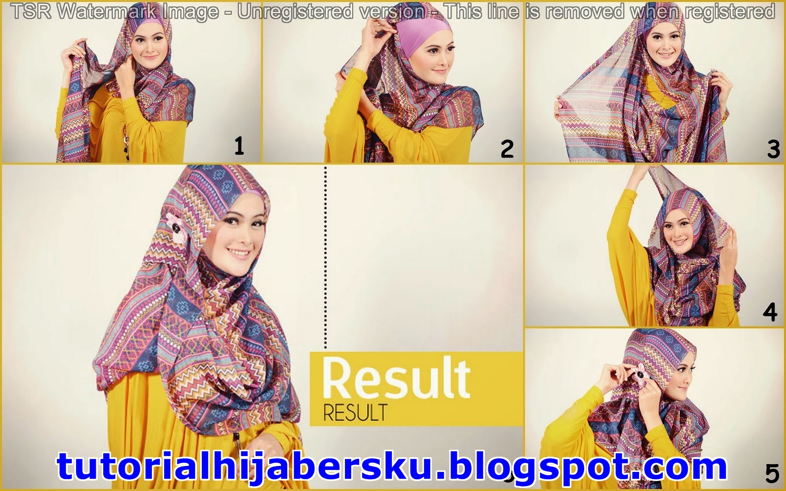 23+ Kumpulan Tutorial Hijab Paris Spg Wardah Terlengkap 