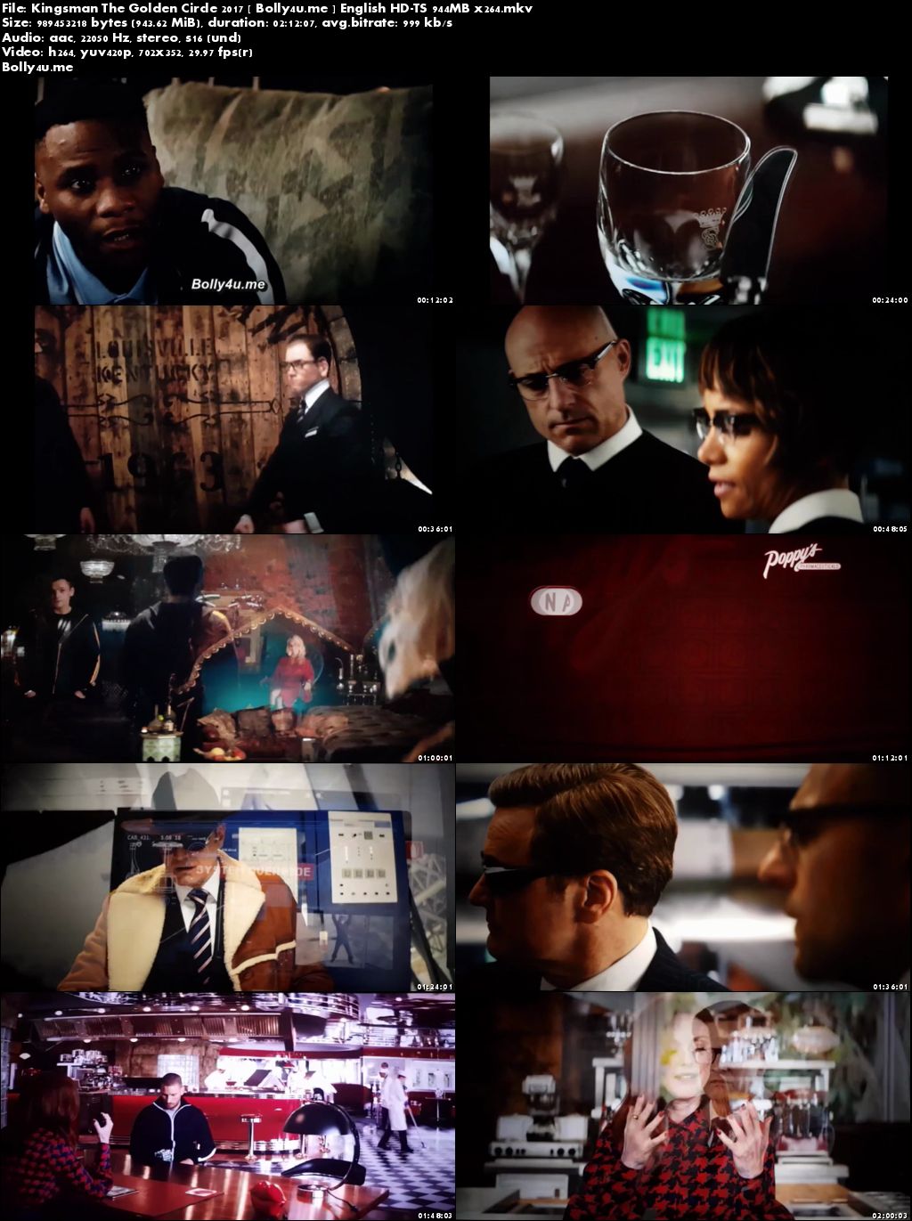 Kingsman The Golden Circle 2017 HDTS 350MB English 480p Download