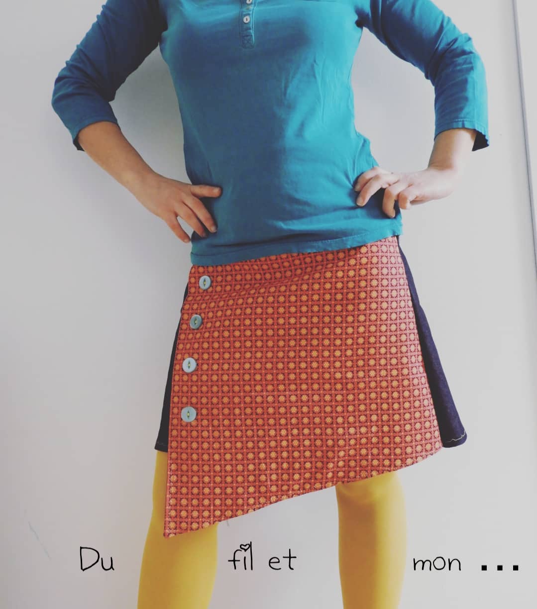 Du fil et mon: Jupe Asym?�trique