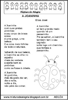 Poesia a joaninha Poesia a joaninha