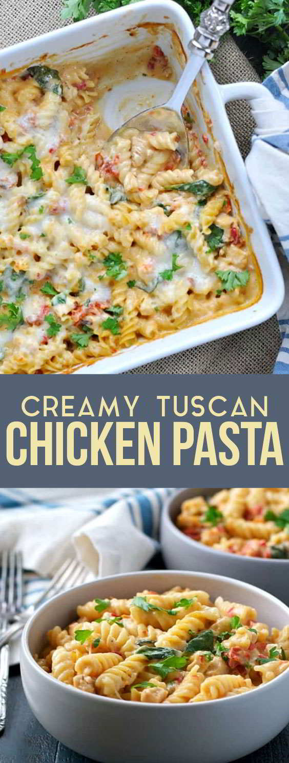 Creamy Tuscan Chicken Pasta - My Zuperrr Kitchen