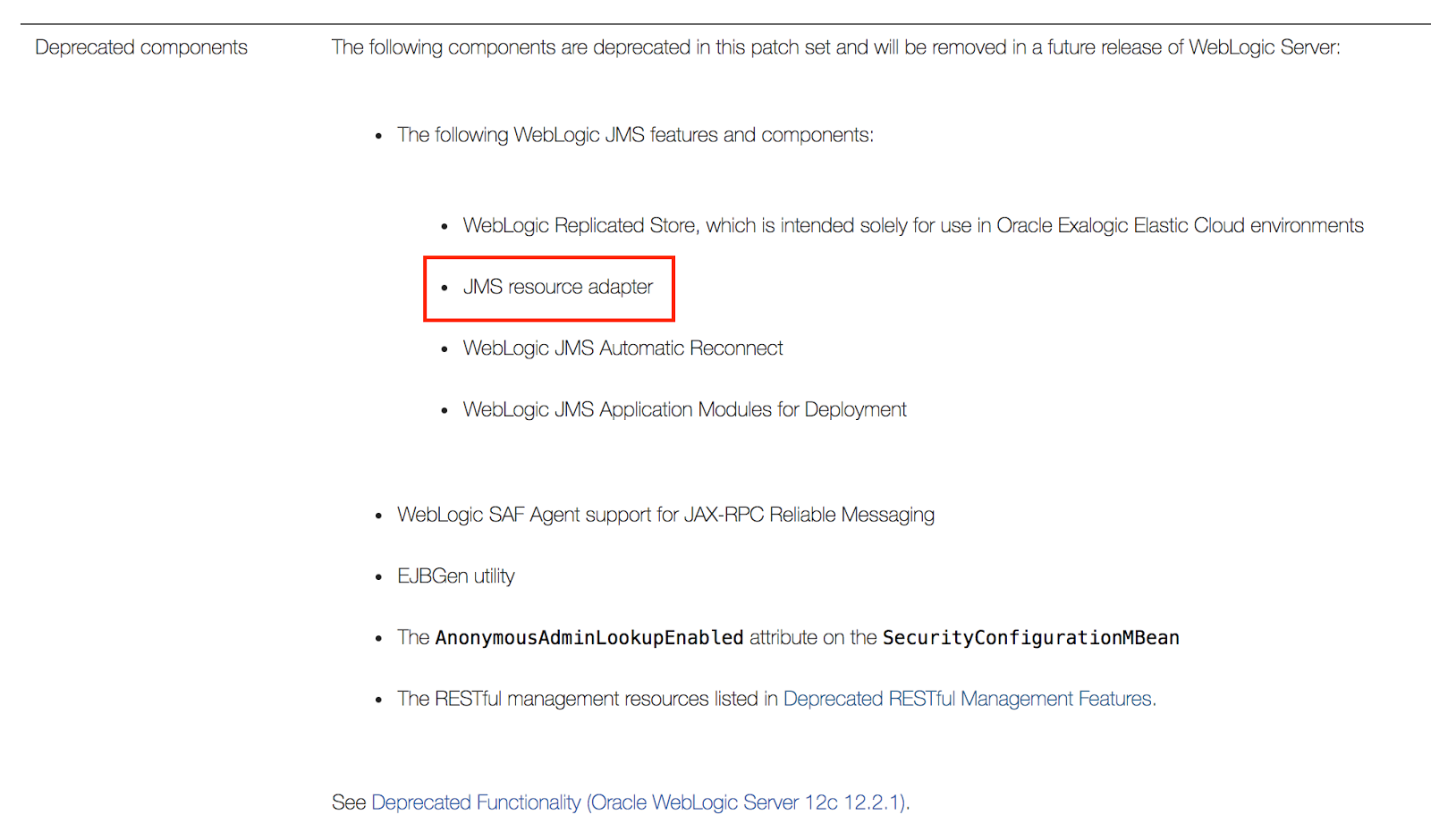 oracle fusion middleware security march