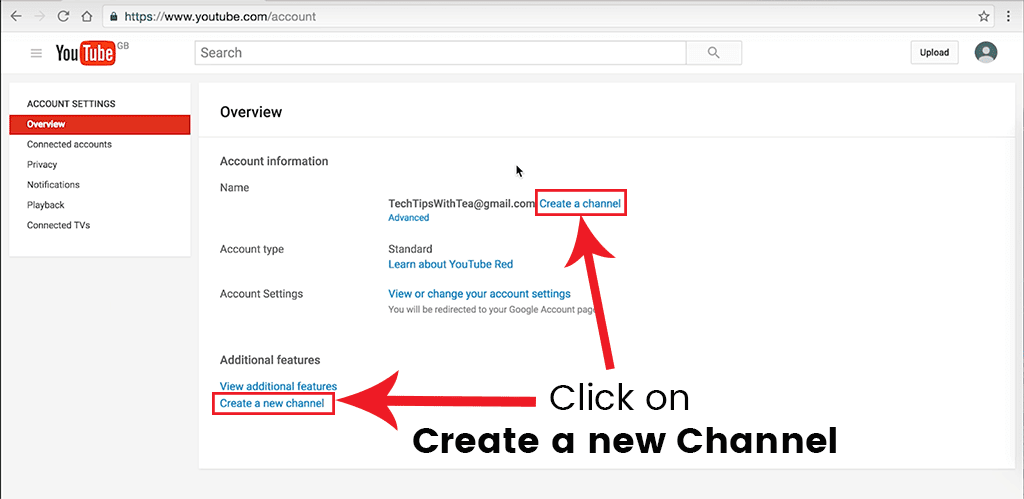 How To Create A New Youtube Channel - Reverasite