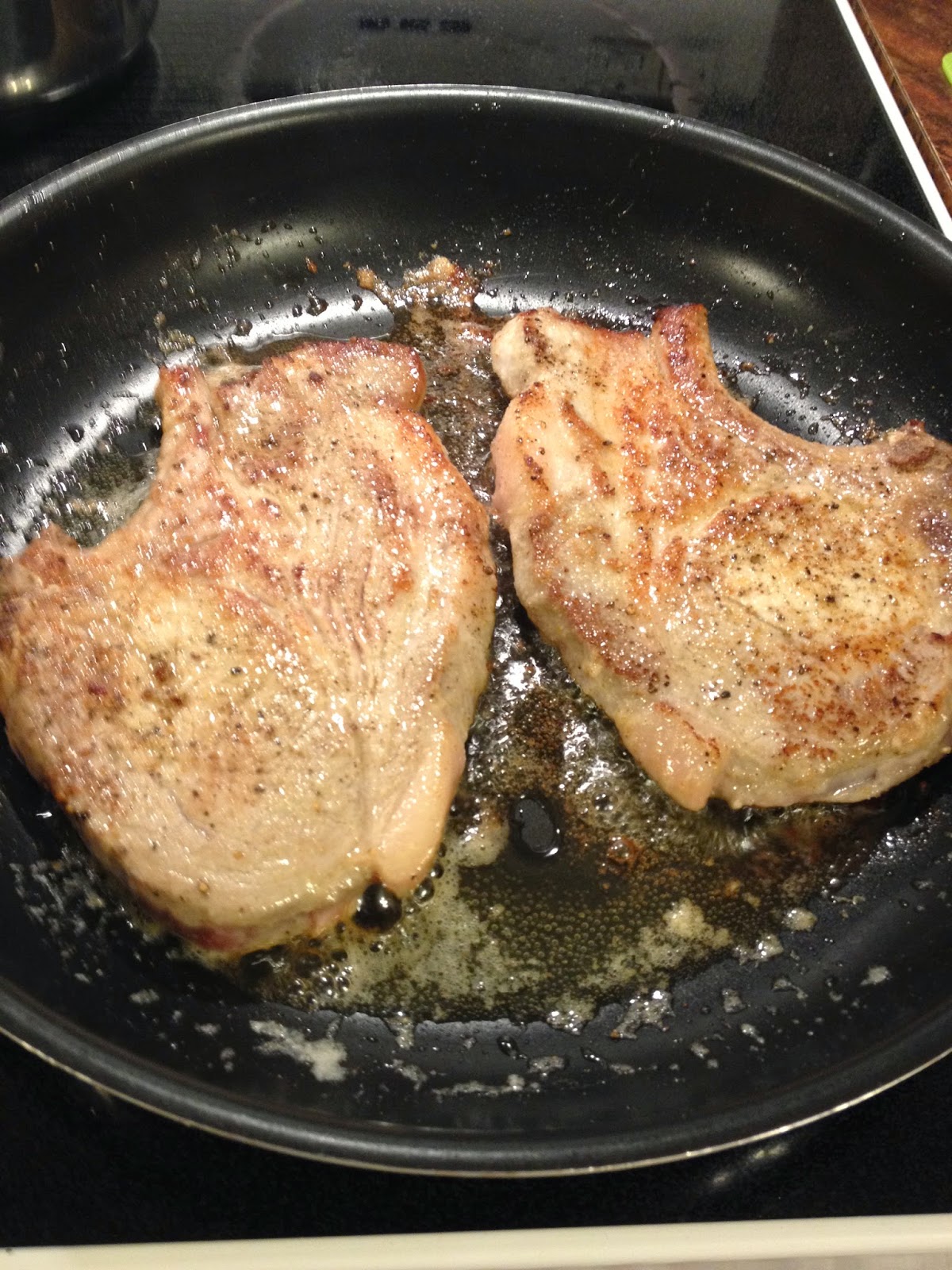 A Little Bit of Everything Frying Pork Chops