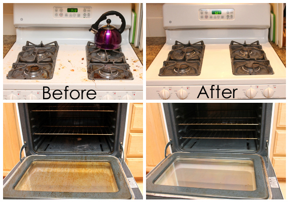 oven - Stove Insulation - replace or clean after milk boiled over