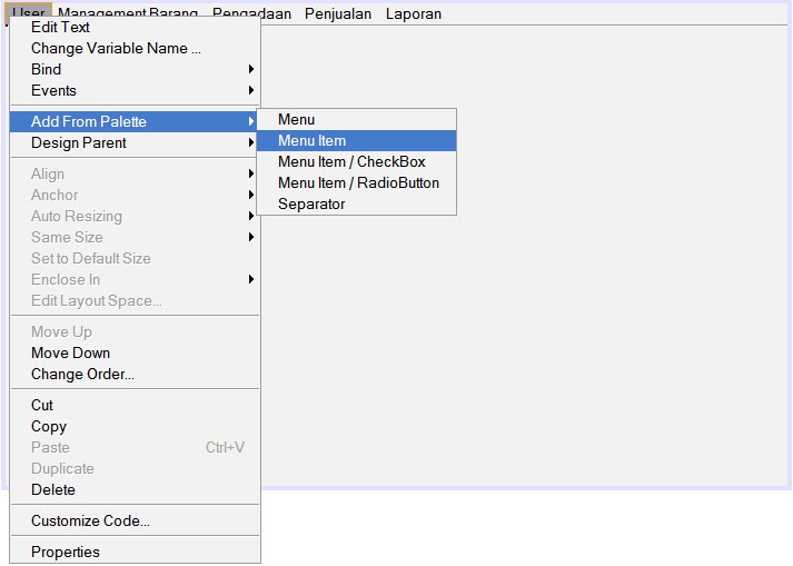 Membuat Menu Utama Aplikasi Minimarket - Java MySQL | Panca Blogspot