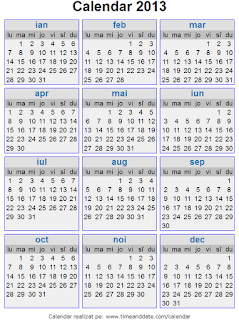 Calendar 2013 - 2