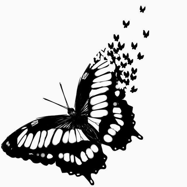 "Stickideen": Schmetterlings-Endspurt