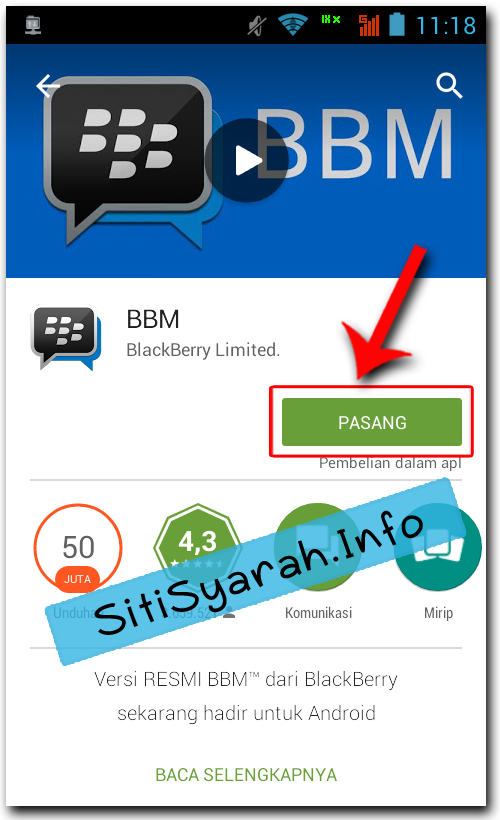 Setting BBM Android