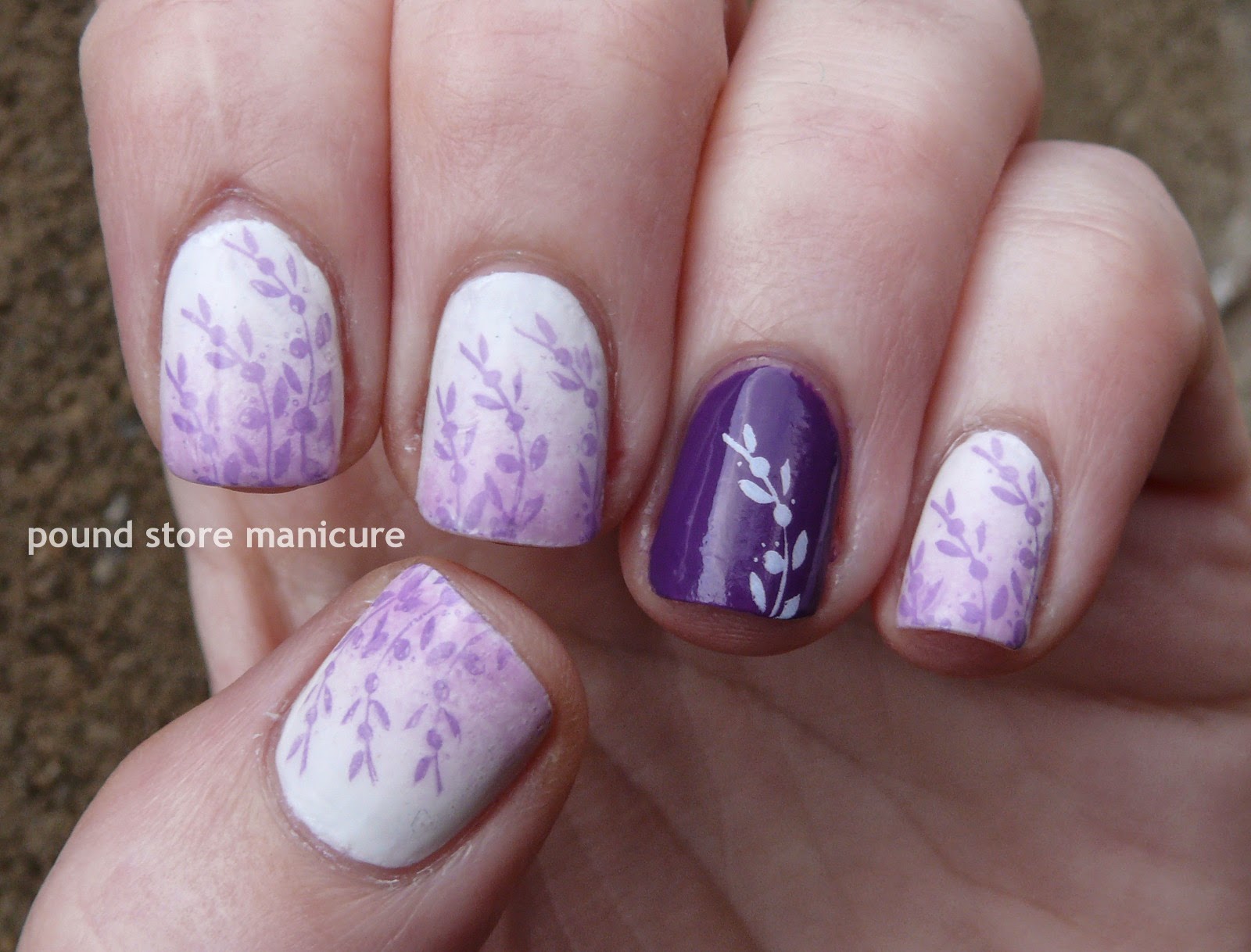 Pound Store Manicure: The Lacquer Legion - Lucky Heather