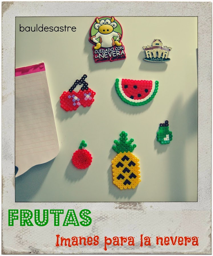 imanes para la nevera de frutas