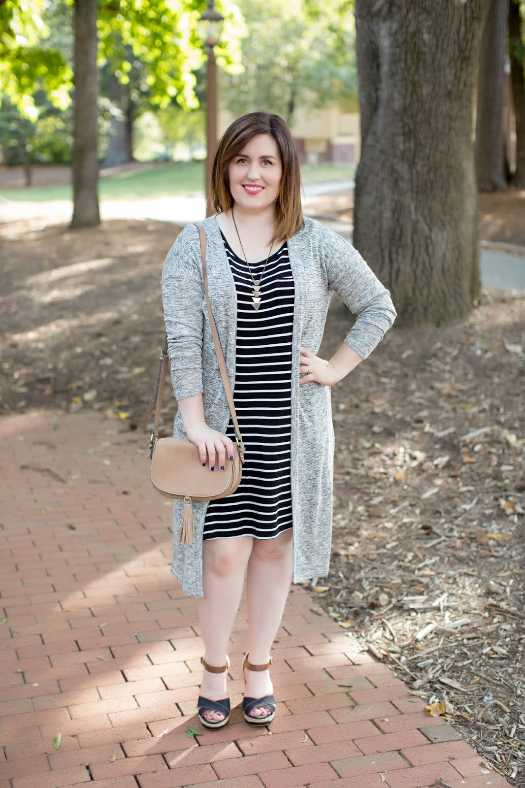 short dress long cardigan
