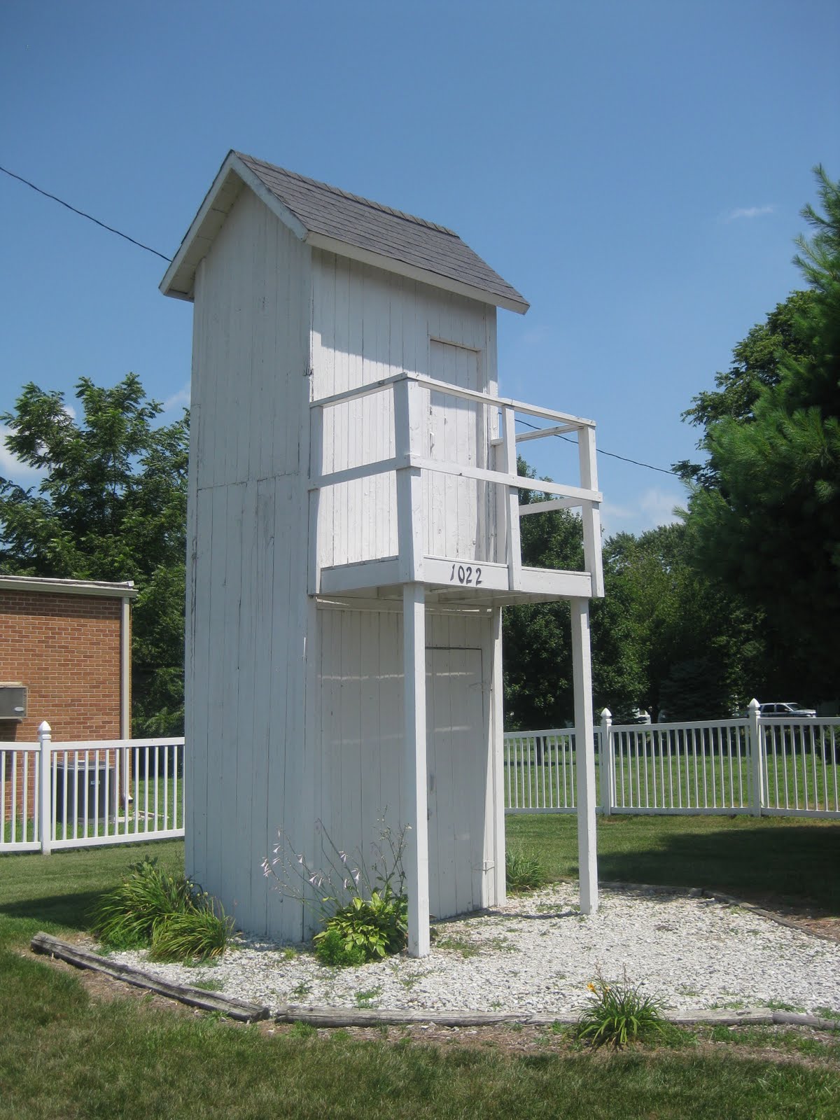 Detritus of Empire Two Story Outhouse