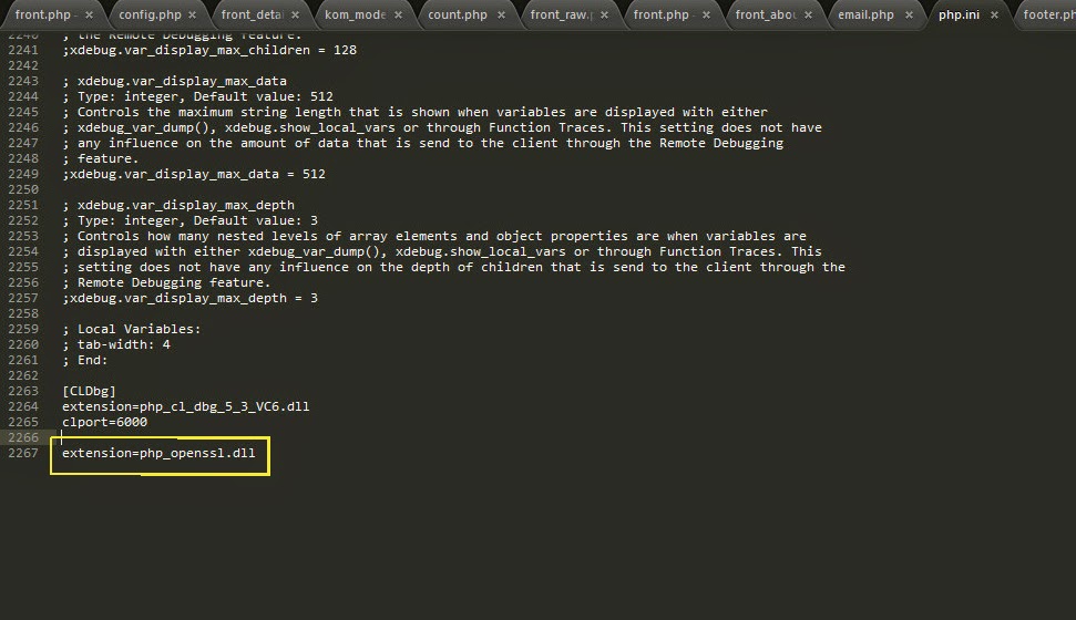 Default localhost. Default localhost