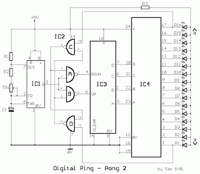 Build a 16 LED Chaser Circuit Diagram | Super Circuit Diagram