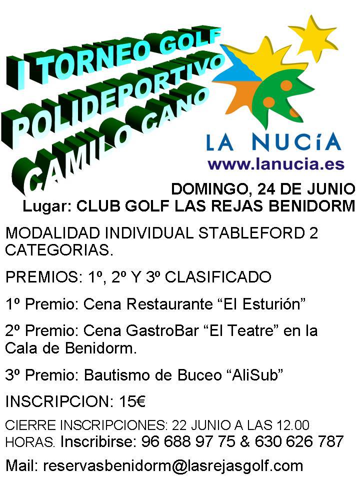 PITCH and PUTT IN SPAIN Las Rejas Benidorm Torneo Polideportivo