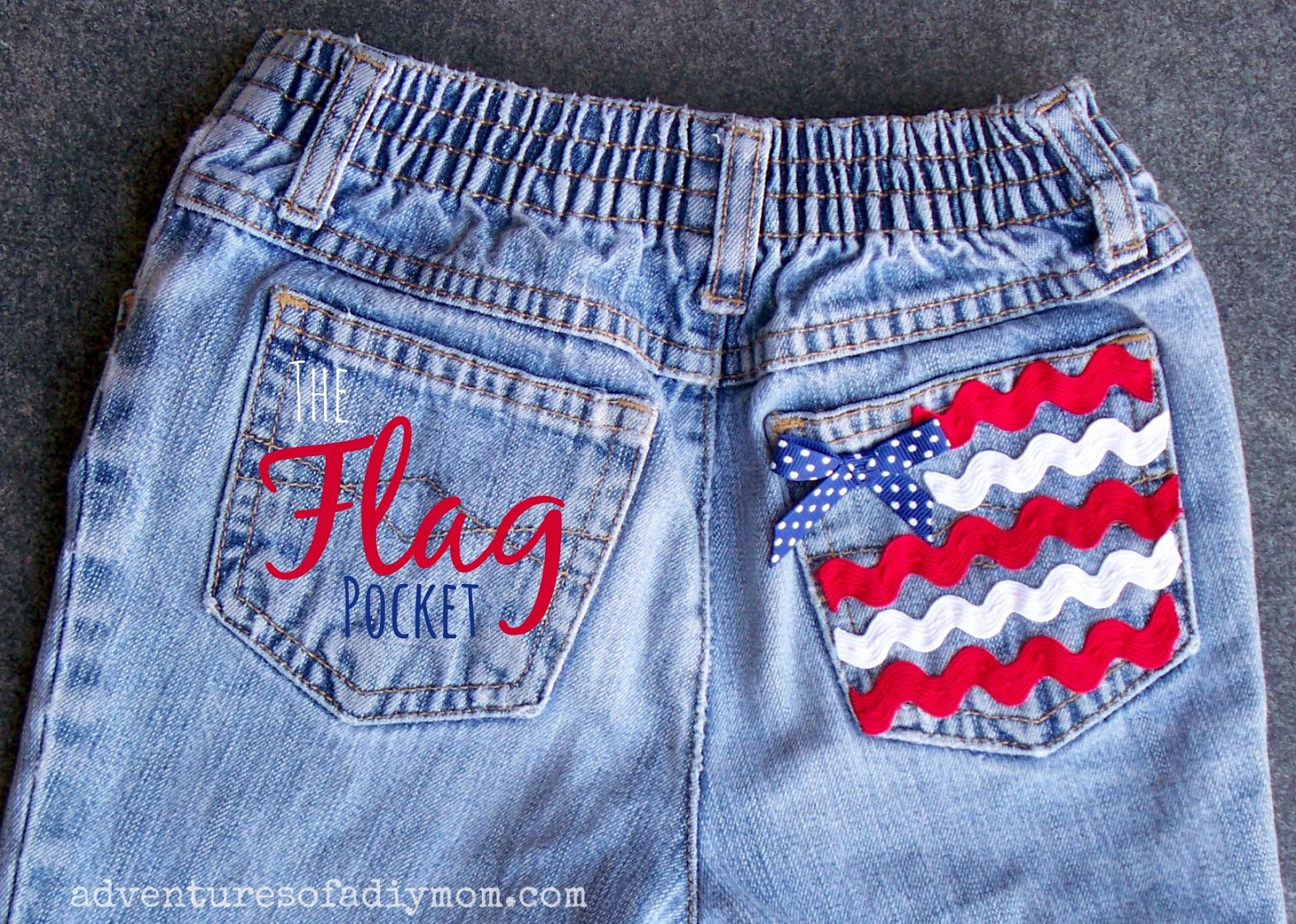Flag Pocket - Cut Off Jean Shorts Series