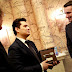 Veliaj gives to Saimir Pirgu the "Key of the City"