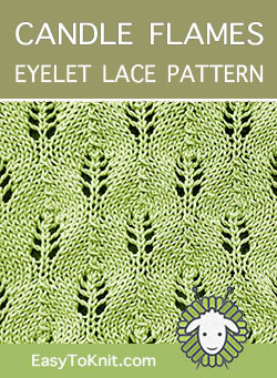 Eyelet lace pattern, Free and Easy!