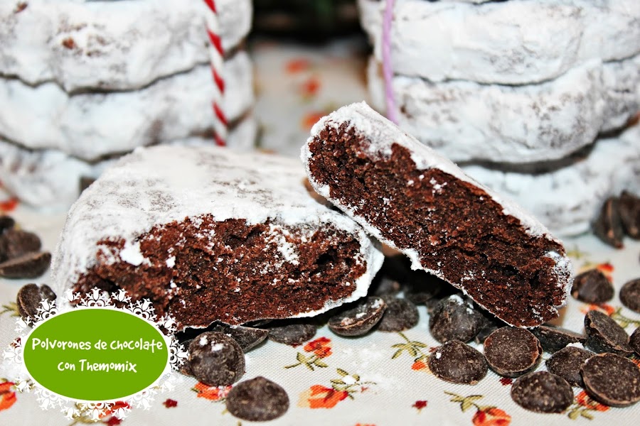 POLVORONES DE CHOCOLATE CON THERMOMIX