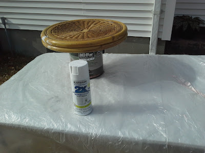 spray paint wicker rattan bamboo